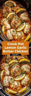 Garlic Butter Chicken Thighs In Crock Pot gambar png