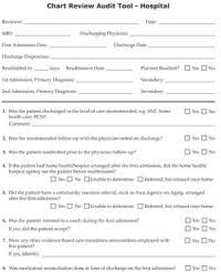 Chart Audit Form For Home Health Therapy Chart Audit Tools