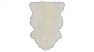 cream faux sheep skin rug chronos s