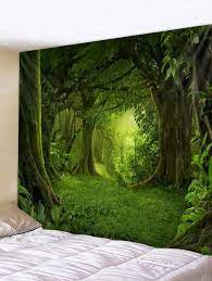 Forest Pattern Wall Tapestry Decoration