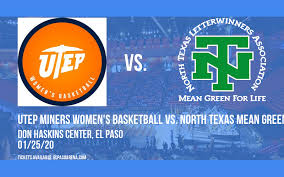 Utep Miners Womens Basketball Vs North Texas Mean Green