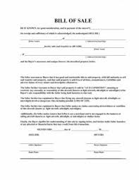 Bill Of Sale Word Templates Bill Of Sale Form Texas All