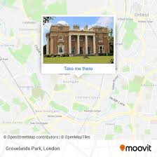 to grovelands park in southgate