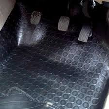 black car floor mat