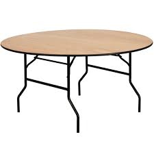 Buy a single sheet of birch plywood and you'll be able to cut all the pieces you need for this table. 48 Inch Round Plywood Folding Table Banquet King