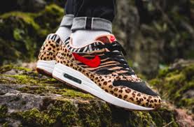 The air max 1 returns with black detailing on the upper, replacing the original '06 ivory color for a more dramatic look. Atmos X Nike Air Max 1 Animal Pack 2 0 Dropping Next Weekend Kicksonfire Com Nike Air Max Nike Air Air Max