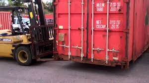 Tractor haulers and shippers near you. How To Move A Shipping Container With A Forklift Youtube