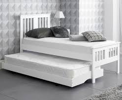 White Finished Solid Hardwood Guest Bed