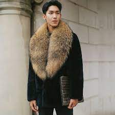 Winter Mens Faux Fur Coat Outwear Big