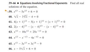 Equations Involving Fractional