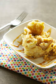 slow cooker bread pudding with salted