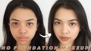 no foundation makeup routine morena