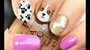 easy puppy dog nail art you