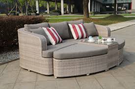 outdoor aluminium rattan sofa set