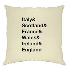 France, switzerland, czech republic, england/wales & scotland. The Six Nations Cushion Cover Italy Scotland France Wales Ireland England Ebay