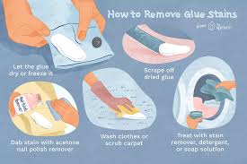 how to get rid of glue stains on fabric