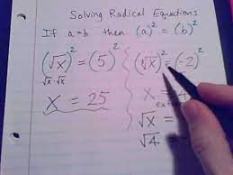 Radical Equations Part 1