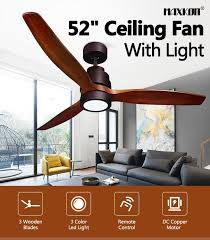 52 Inch Ceiling Cooling Fan With Led