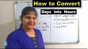 how to convert days to hours days to