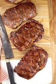 grilled ribeye steaks with brown sugar