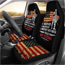 Us Proud Army Veteran Gifts Car Seat