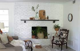 paint a brick fireplace