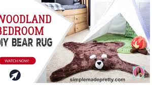 diy faux bear rug simple made pretty