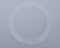 White Light Trim Ring Recessed Can 6 Inch Regular Sized Lighting Fixt Jsp Manufacturing