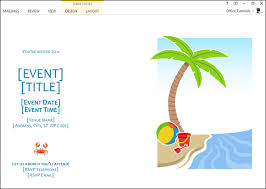 How To Make Summer Party Invitations In Word