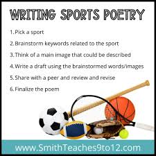 sports poetry for high ela