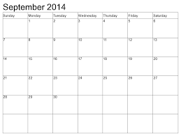 2014 Sept Calendar Printable Lacse Info
