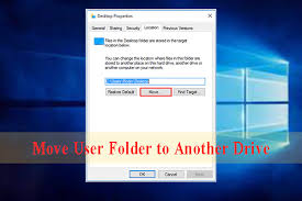 move user folder to another drive