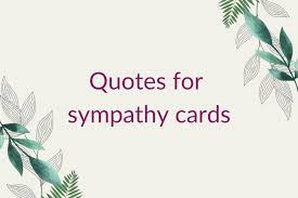 what to write in a sympathy card a