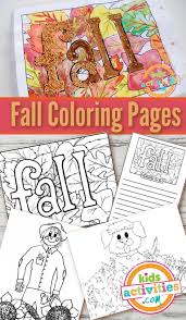 free fall coloring pages for kids