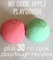 no cook apple playdough and more