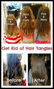 get rid of hair tangles plus a recipe
