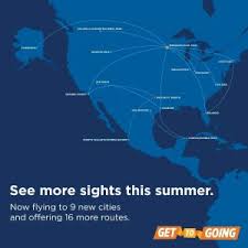 Breeze's route map is displayed above. Sun Country Announces 16 New Routes Nine New Cities Airlinegeeks Com
