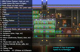 Simple Chest Organization System Terraria Community Forums