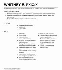 Outpatient Surgery Registered Nurse Resume Example
