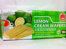 Wafer Cookies Lemon gambar png