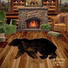 bear skin rug gy faux fur