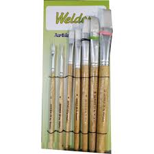 weldon flat artist brushes at rs 78