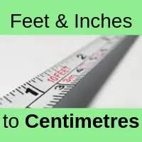 convert feet and inches to cm