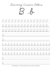 cursive writing letter b