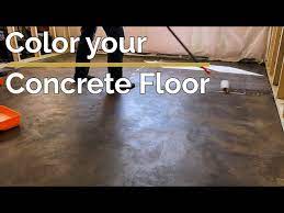 color your concrete floor you