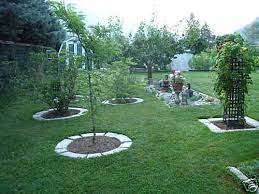 6 scallop concrete garden edging