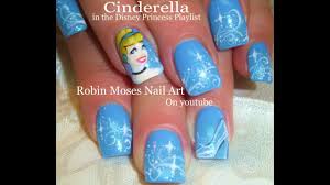 Nail Art Tutorial Cinderella Nails Disney Princess Nail Design