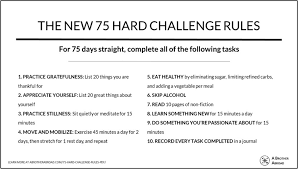 the new 75 hard challenge rules pdf a
