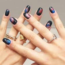 glitter nail art