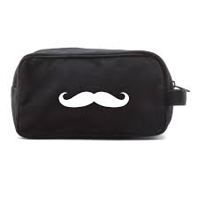 mustache canvas shower kit travel